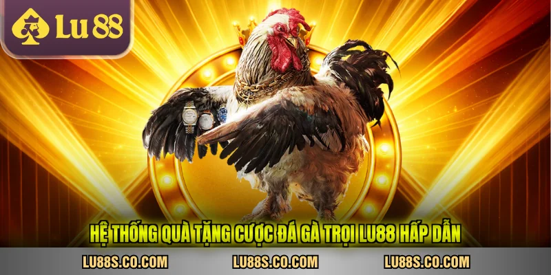 Hệ thống quà tặng cược đá gà trọi LU88 hấp dẫn