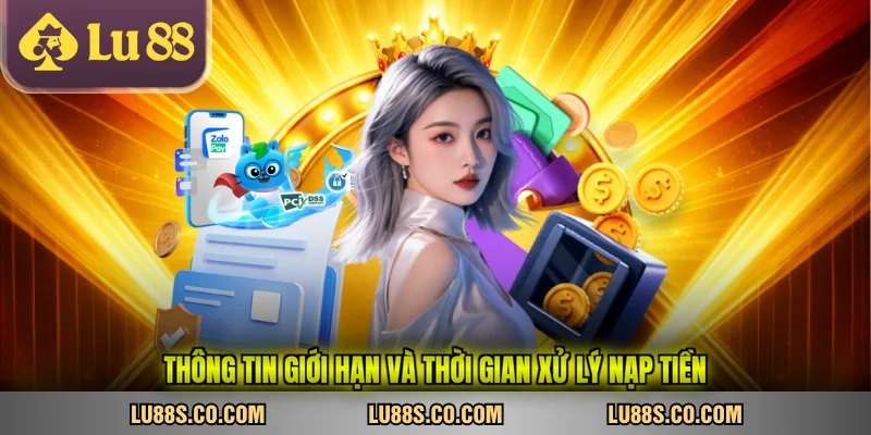 Thông tin giới hạn và thời gian xử lý nạp tiền